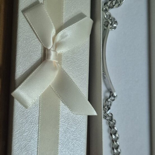 Identity bracelet with engraved name