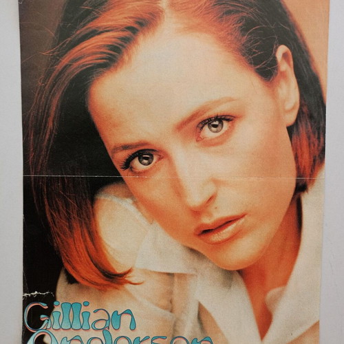 Katerina magazine poster with Backstreet Boys and Gillian Anderson used