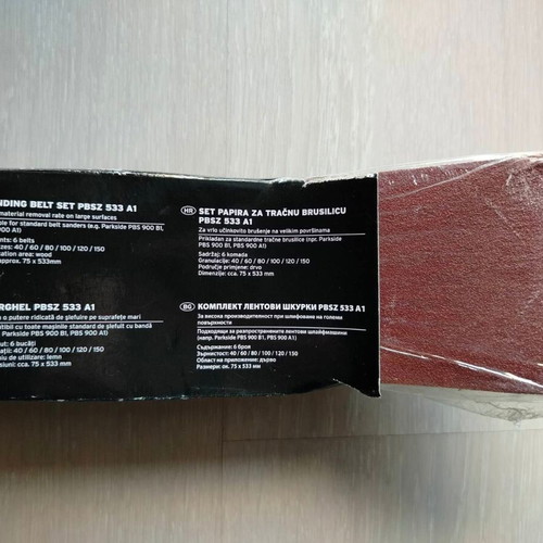 Sanding belt set of 6 new