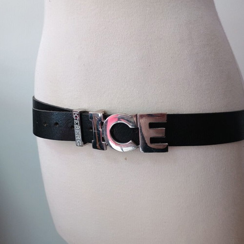 Iceberg women's leather belt black used
