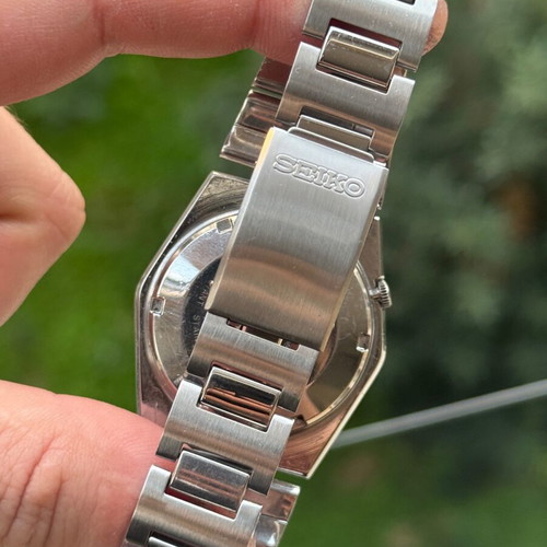 Seiko 5 Hexagon Diamond Dial Automatic Men's Watch Like New