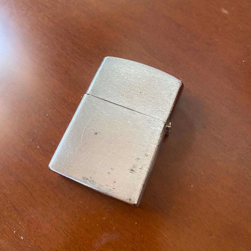 Star windproof lighter, brushed chrome finish