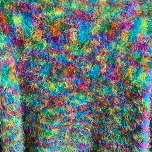 Minkpink crop sweater very soft fuzzy like new with hole