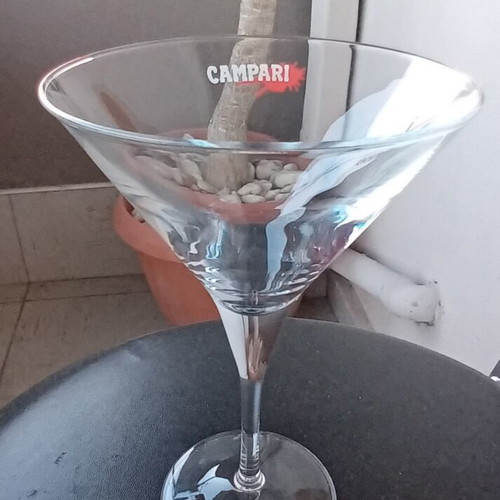 Martini promotional stemmed cocktail/martini glass