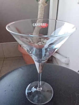 Martini cocktail/martini stemmed glass with logo