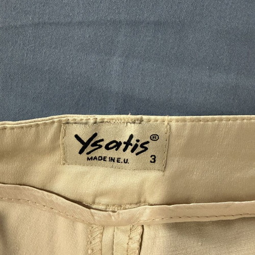Women's beige shorts, low waist