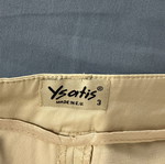 Women's beige shorts, low waist