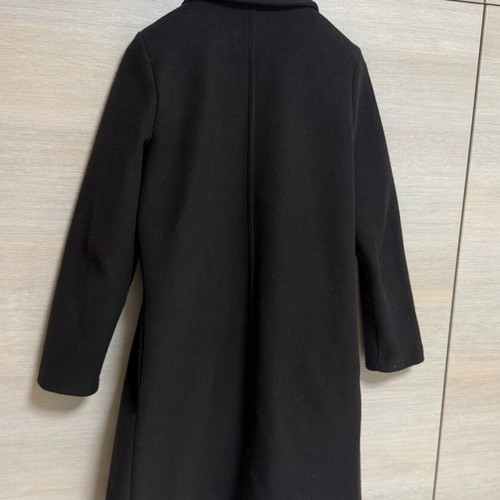 Zara long dark brown chocolate coat like new, size M