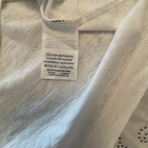 Jcrew women's t-shirt used, size M, white with blue and red details