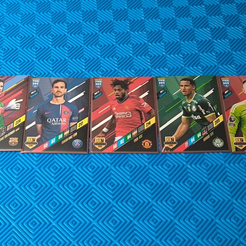Panini FIFA 365 Team Mates Card Collection of 5 like new with sleeves