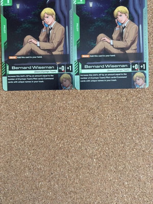 Gundam Card Game Bernard Wiseman promo cards, set of 2