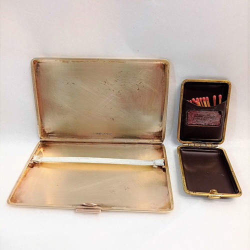 Har Bro brass cigarette case and… - € 40,00