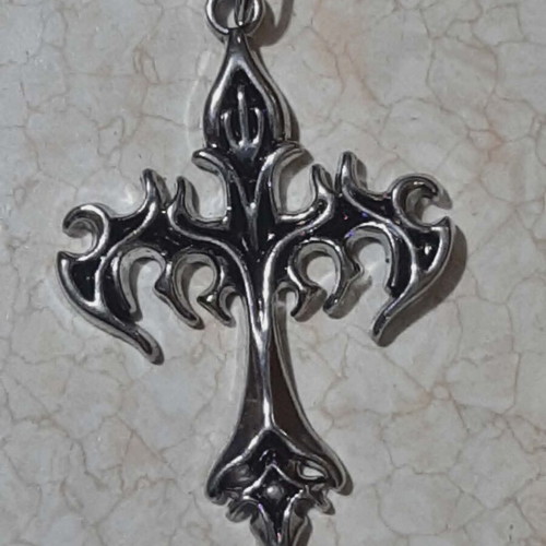 Gothic cross in steel new