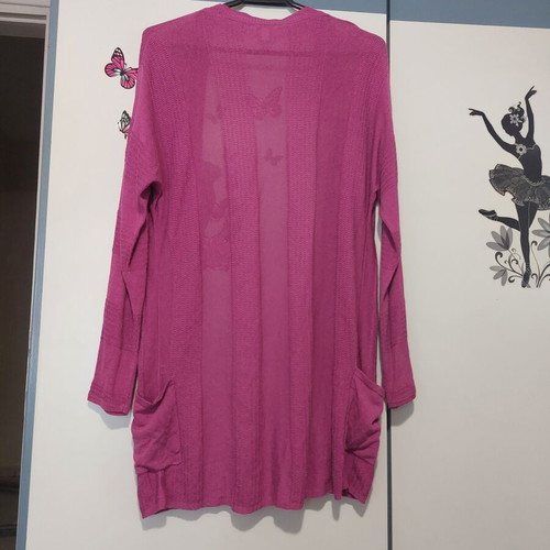 Monsoon thin fuchsia cardigan, size S