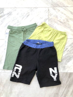 Cotton shorts set for boys size 8 used, 3 pieces