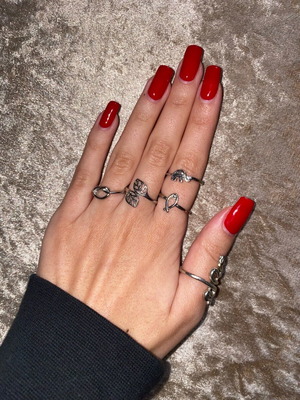Set of 5 silver rings like new, 2 cm diameter