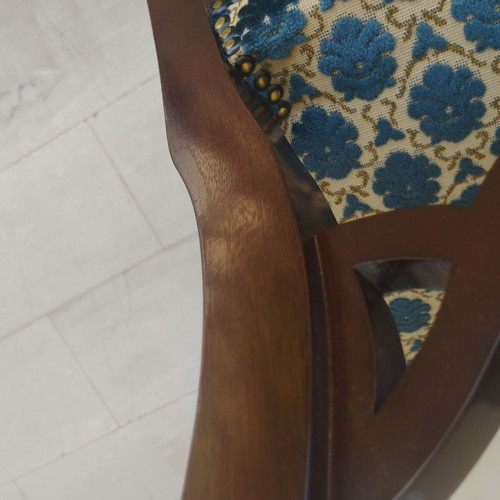 Handmade solid wood chairs like new, set of 6 with covers