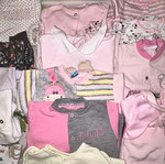 Baby girl bodysuits like new, pack of 20 with gifts