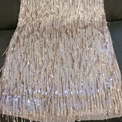 Le Streghe Italian skirt new, pink and gold sequins