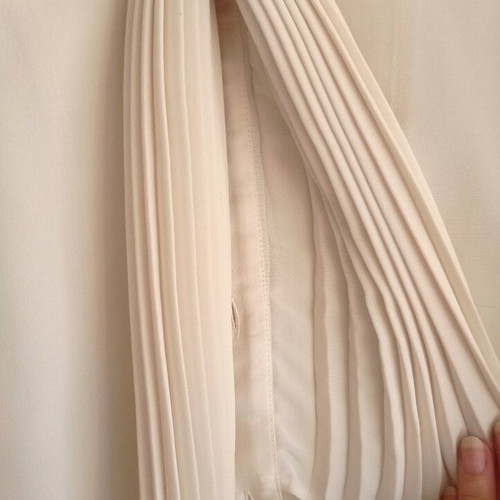 Pierre Balmain white shirt with pleated tie XL-XXL like new