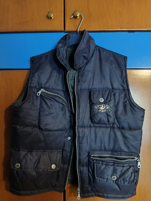 Boys' sleeveless vest used, size M, blue