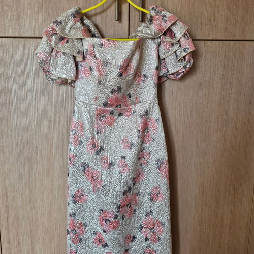 Party dress like new, gray and pink, size XS