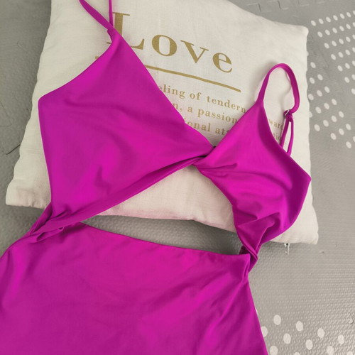 H&M one-piece trikini swimsuit like new, pink and purple, size S