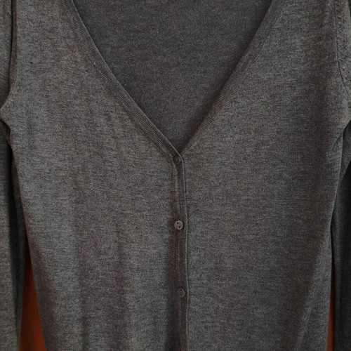 Pull&Bear cardigan gray thin with V neckline size M like new
