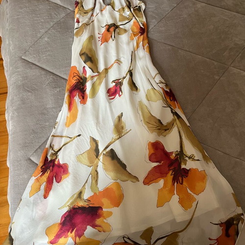 Passager dress new, multicolor with neck tie, size S