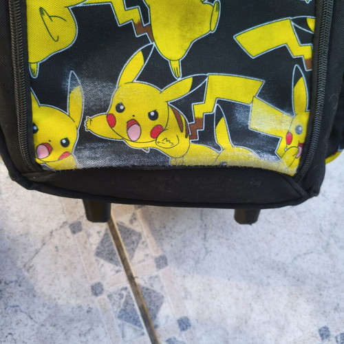 Gim Pokemon Pikachu School Trolley Bag used