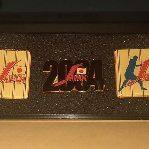 Olympic Games Athens 2004 Samurai Japan 3 Pins Set limited edition new