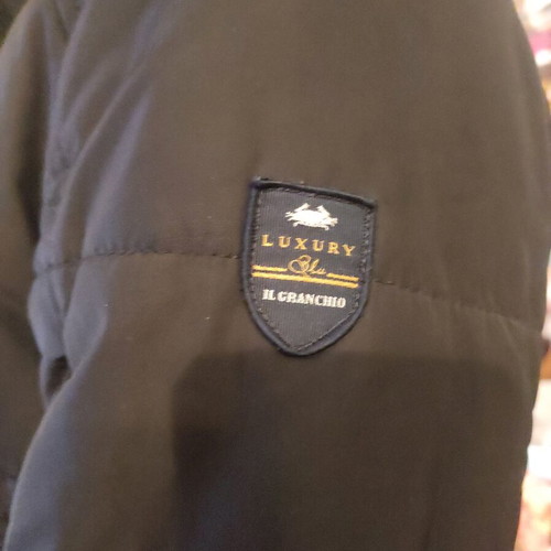 Luxury jacket used, size L, warm with hood and waist strap
