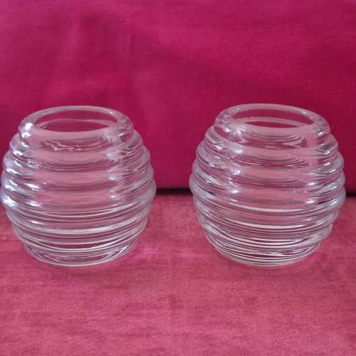 Orrefors Eco Votive Candle Holder Set like new