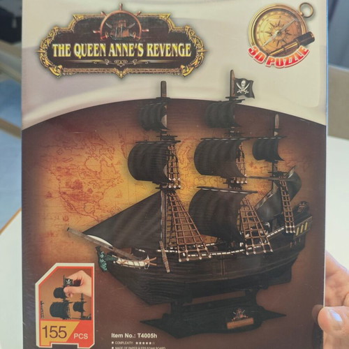 3D Puzzle The Queen Annes Revenge Cubic Fun 155 Pieces sealed