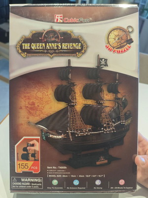 3D Puzzle The Queen Annes Revenge Cubic Fun 155 Pieces sealed