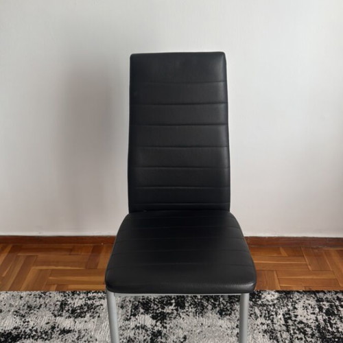 Vicko leather chairs like new, set of 2