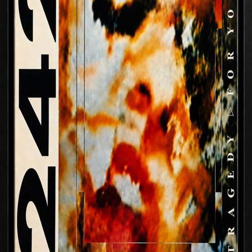 Front 242 poster with frame, 32×23cm