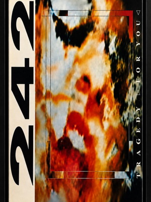 Front 242 poster with frame, 32×23cm
