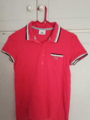 Lacoste women's polo like new, size 38, red