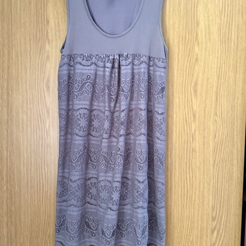 Bonprix summer dress like new, size S/M, gray and purple