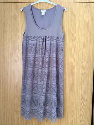 Bonprix summer dress like new, size S/M, gray and purple