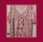 Blouse with colorful patterns and design