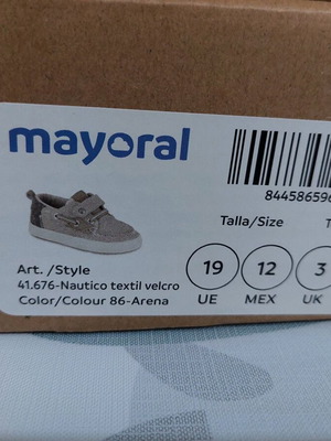 Mayoral shoes no19 like new for boy