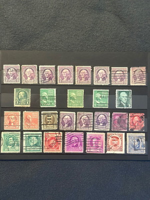 Γραμματόσημα Ηνωμένων Πολιτειών vintage 1920-1940 σαν καινούργια