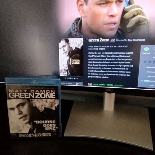 Green Zone Blu-Ray movie with Greek subtitles, Matt Damon