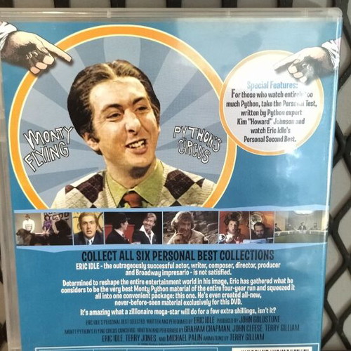 Monty Python's Flying Circus Eric Idle's Personal Best DVD used with subtitles