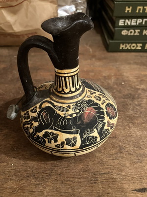 Small ceramic vase museum replica