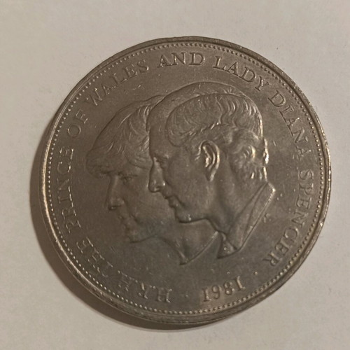 Commemorative English Coin 1981 like new