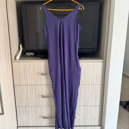 Benetton dress new, purple, with pockets, loose fit, Small