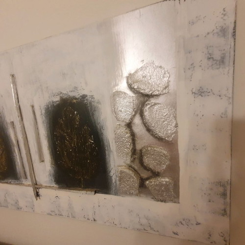 Relief canvas painting 120 x 60 Idea Home new